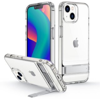 ESR Air Shield Boost iPhone 14 Plus kemény hátlap tok kitámasztóval - átlátszó