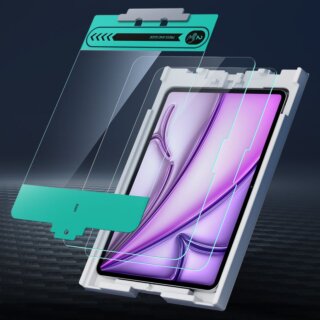 ESR iPad Air 13” (2024) kijelzővédő üveg felhelyező applikátorral - 2db