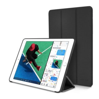 iKi Smartcase iPad 9,7" (2018/2017) oldalra nyíló tok - fekete