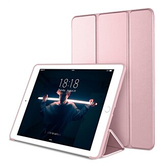 iKi Smartcase iPad 9,7" (2018/2017) oldalra nyíló tok - rózsaszín